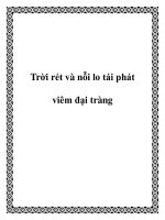 Trời rét và nỗi lo tái phát viêm đại tràng potx