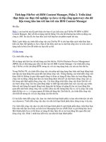 Tích hợp FileNet với IBM Content Manager, Phần 2: Triển khai thực hiện các thực thể nghiệp vụ Java và lớp cổng (gateway) cho dữ liệu trong kho lưu trữ lưu trữ của IBM Content Manager potx