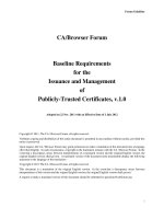 CA/Browser Forum Baseline Requirements for the Issuance and Management of Publicly-Trusted Certificates, v.1.0 pot