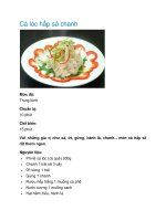 Cá lóc hấp sả chanh doc