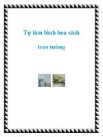 Tự làm bình hoa xinh treo tường pptx