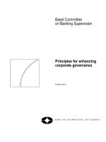 Principles for enhancing corporate governance ppt