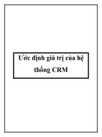 Ước định giá trị của hệ thống CRM pot