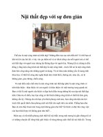 Nội thất đẹp với sự đơn giản ppt