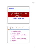 lập trình matlab cơ bản