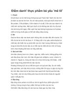 Điểm danh'''' thực phẩm bé yêu ''''mê tít'''' pptx