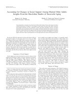 Accounting for Changes in Social Support Among Married Older Adults: Insights From the MacArthur Studies of Successful Aging pptx