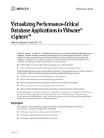 Virtualizing Performance-Critical Database Applications in VMware® vSphere™ pptx