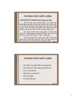 PHƯƠNG PHÁP KHỐI LƯỢNG pdf