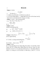 Đề thi thử đại học môn toán năm 2013 - THPT Lý Thường Kiệt - Hải Phòng - Đề số 36 pdf