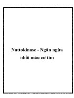 Nattokinase - Ngăn ngừa nhồi máu cơ tim pptx