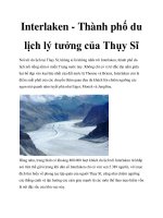Interlaken - Thành phố du lịch lý tưởng của Thụy Sĩ docx