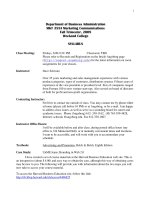 Department of Business Administration MKT 355A Marketing Communications pptx