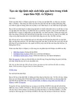 Tạo các tập lệnh một cách hiệu quả hơn trong trình soạn thảo SQL và XQuery pptx