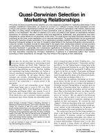 Quasi-Darwinian Selection in Marketing Relationships pdf