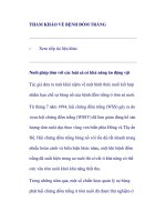 THAM KHẢO VỀ BỆNH ĐỐM TRẮNG pptx