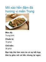 Mít xào hến đậm đà hương vị miền Trung pdf
