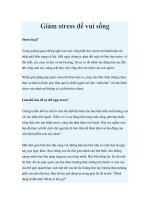 Giảm stress để vui sống ppt
