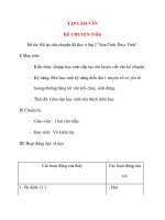 Kể lại câu chuyện đã đọc ở lớp 2 “Sơn Tinh Thủy Tinh”. docx