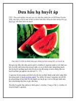 Dưa hấu hạ huyết áp ppt