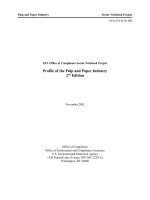 EPA Office of Compliance Sector Notebook Project Profile of the Pulp and Paper Industry 2nd Edition pdf