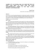 NGHIÊN CỨU CƠ SỞ KHOA HỌC XÁC ĐỊNH THỂ TÍCH GỖ DƯỚI CÀNH THÂN CÂY ĐỨNG LOÀI LIM XANH (ERYTHROPHLOEUM FORDII) VÀ TÁU MẬT (VATICA ODORATA VAR TONKINENSIS) pot