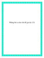 Những bài dân ca chủ đề gia tộc hay pdf