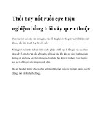 Thổi bay nốt ruồi cực hiệu nghiệm bằng trái cây quen thuộc pdf