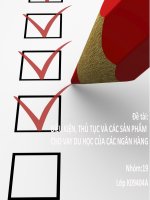 Điều kiện, thủ tục và các sản phẩm cho vay du học của các ngân hàng