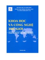Khoa học và công nghệ thế giới thách thức và vận hội mới ppt