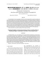 ĐÁNH GIÁ KHẢ NĂNG THAM GIA SẢN XUẤT THEO HỢP ĐỒNG CỦA HỘ NÔNG DÂN VÙNG TRUNG DU MIỀN NÚI ĐÔNG BẮC: NGHIÊN CỨU VỚI CÂY CHÈ Ở TỈNH TUYÊN QUANG doc