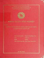 những nhân tố tác động đến hoạt động logistics ở việt nam