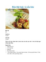 Bún thịt luộc và sấu kho docx