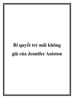 Bí quyết trẻ mãi không già của Jennifer Aniston pdf