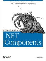 o'reilly - programming  net components