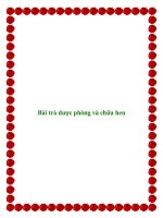 Bài trà dược phòng và chữa hen docx