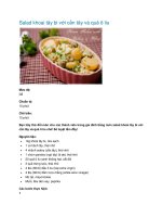 Salad khoai tây bi với cần tây và quả ô liu doc