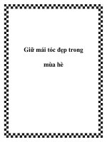 Giữ mái tóc đẹp trong mùa hè pptx