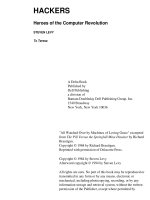 hackers - heroes of the computer revolution