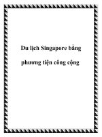 Du lịch Singapore bằng phương tiện công cộng doc