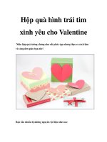 Hộp quà hình trái tim xinh yêu cho Valentine pptx