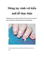 Móng tay xinh với kiểu nail dễ thực hiện doc