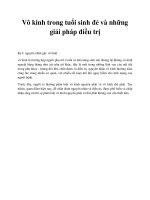 Vô kinh trong tuổi sinh đẻ và những giải pháp điều trị ppt