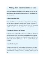Những điều nên tránh khi bỏ việc pdf
