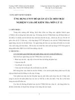 Phân tích phần mềm IQB 6.0 Cat để lập ngân hàng câu hỏi trắc nghiệm vật lý 12 CB