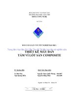 thiết kế máy đan tấm vỉ lót sàn composite