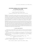 Mô tả khóa tối tiểu bằng họ trù mật của quan hệ trong cơ sở dữ liệu. docx