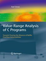 Axel simon   value range analysis of c programs