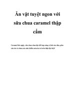 Ăn vặt tuyệt ngon với sữa chua caramel thập cẩm ppt