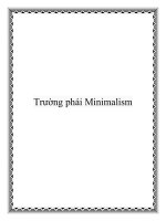 Trường phái Minimalism pdf